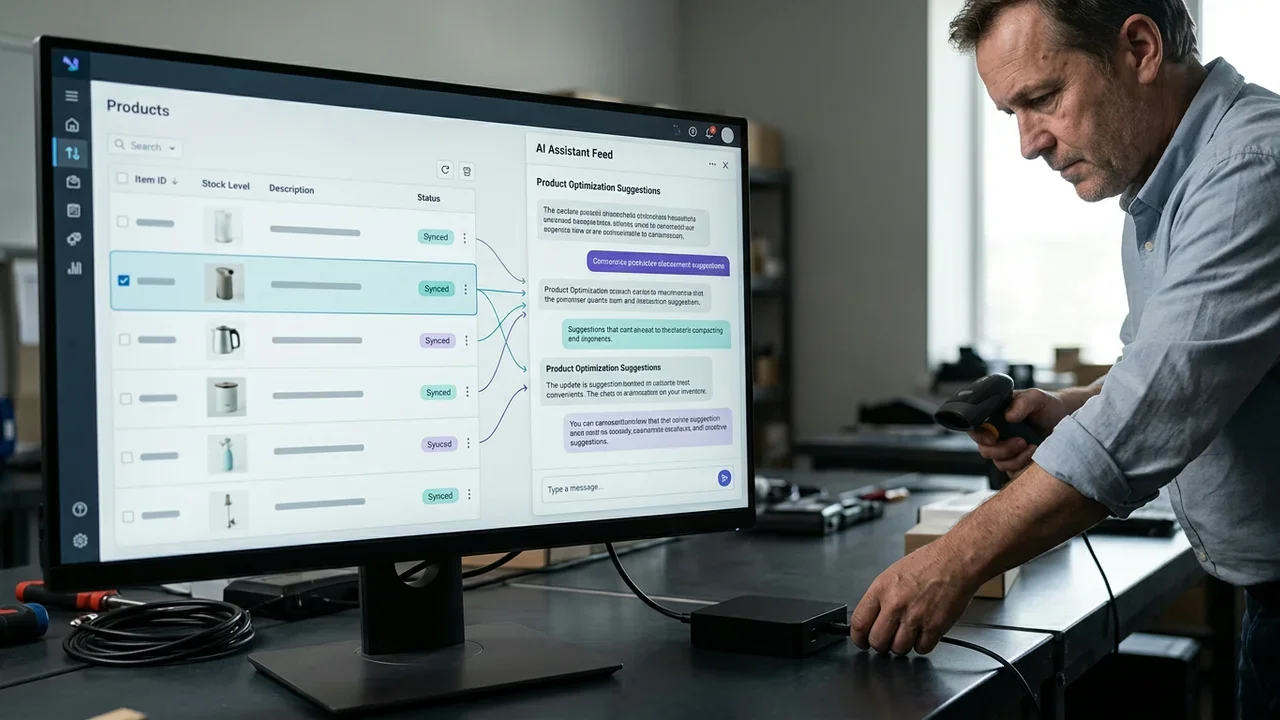Rapport van een feedvalidator met fouten in een WooCommerce-productfeed vóór indiening bij ChatGPT