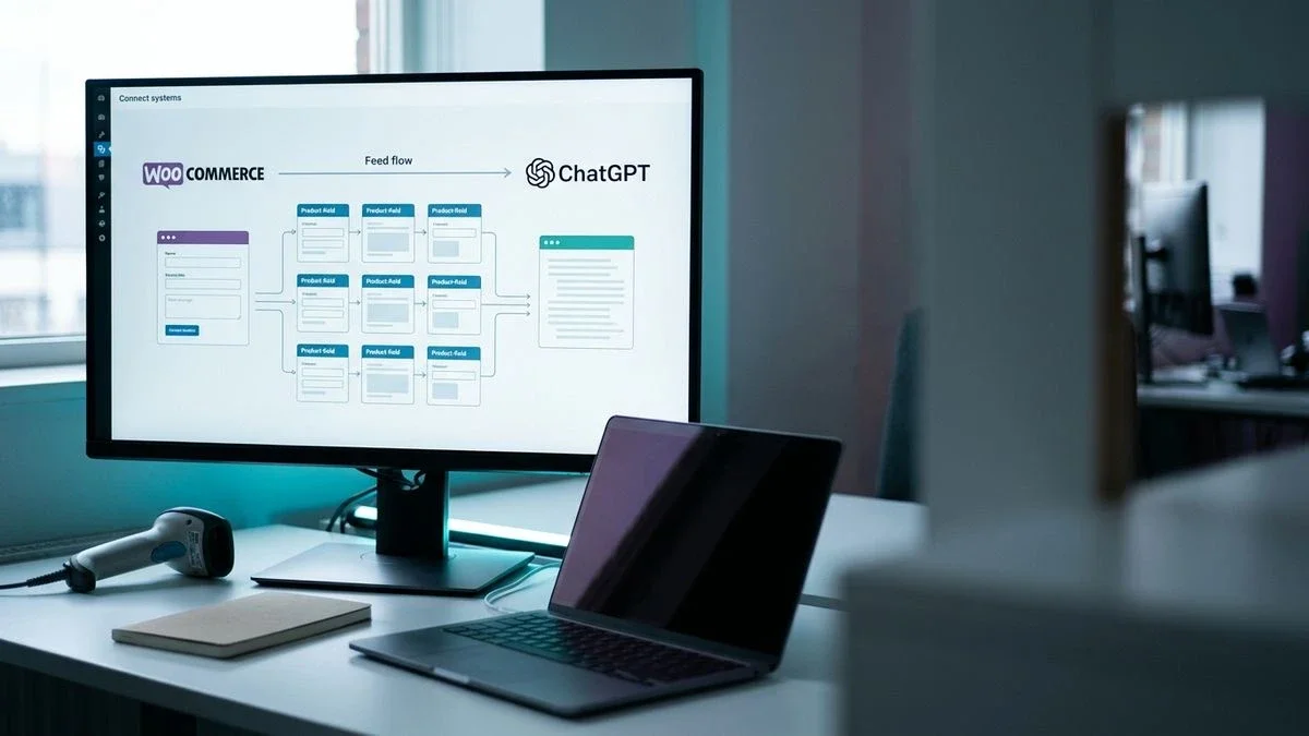 WooCommerce-dashboard met een productfeed die klaar is voor ChatGPT