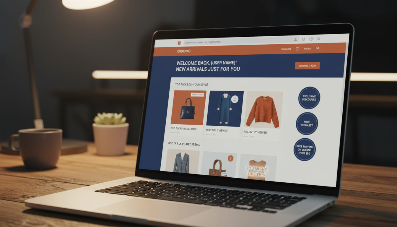 Homepage e-commerce personalizzata in tempo reale che si adatta alle preferenze del cliente